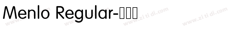 Menlo Regular字体转换 Menlo Regular字体转换
